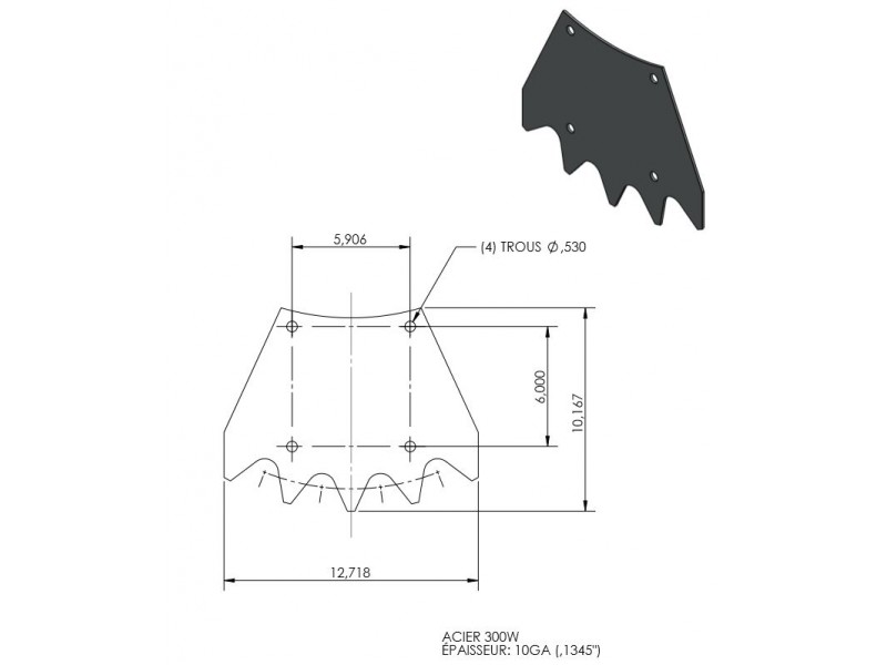 Beater Paddle for New Holland® Manure Spreader...