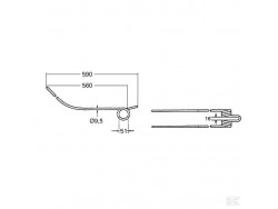 Kuhn Rotary Rake Tine - Series GA 2