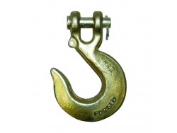 VANGUARD CLEVIS SLIP HOOK, W LATCH, FOR GR 70 CHAIN, WLL 4300 LB, GOLD, 5/16  IN, ALLOY STEEL/GOLD - Chain and Cable Hooks - VGD3903-10201