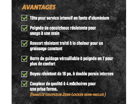 Heavy-Duty Pistol Grip Grease Gun Grease-Locker®