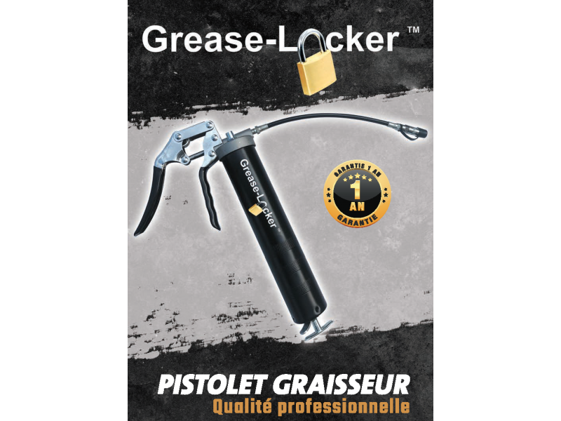 Heavy-Duty Pistol Grip Grease Gun Grease-Locker®