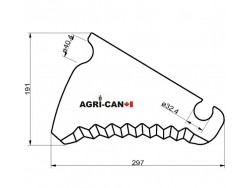 Baler Knife for Hesston, Massey, New Idea, Challenger 2