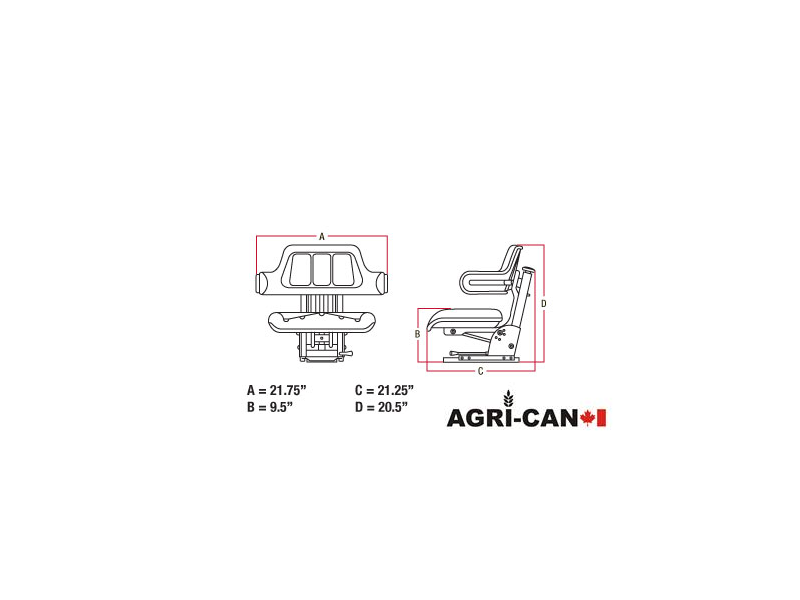 Siège de tracteur - Universel