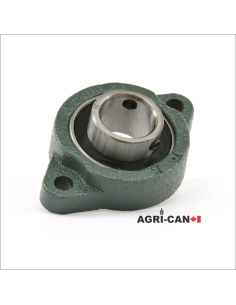 Bride à 2 boulons avec roulement à vis de serrage