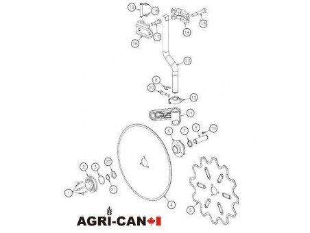 Anneau de retenu pour moyeu Kverneland 60609 - 34mm