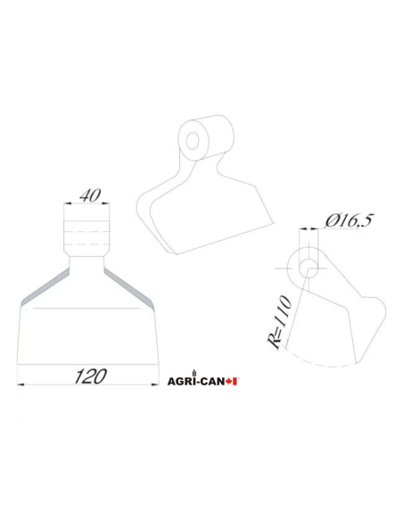 Marteau broyeur pour Kuhn, Maschio, Kverneland, SEPPI et Maletti