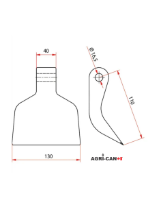 Marteau broyeur pour Maschio, Kuhn et Kverneland 2