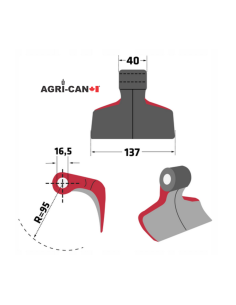 Hammer Flail for Berti and Maschio 2