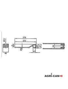 Tedder Tine for Deutz-Fahr, Kverneland, and Pöttinger 2