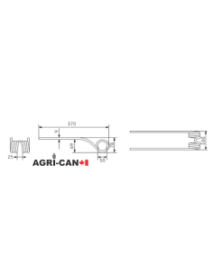 Dent de faneur pour Kverneland / Taarup / Vicon /... 2