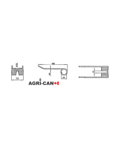 Dent pour presse à foin New Holland et Case IH - Paquet... 2