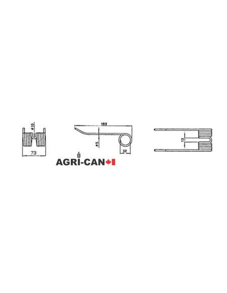 New Holland and Case IH Baler Tine - 5 units per package