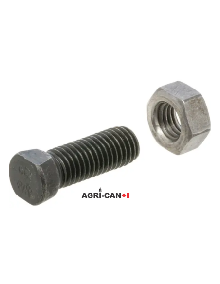 M12 X 34 - Clipped Head Plough Bolts & Nuts (10 pack)