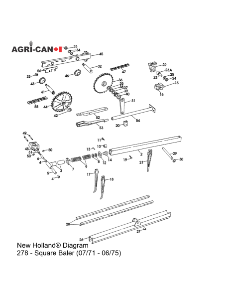 Finger Bar - New Holland® Baler