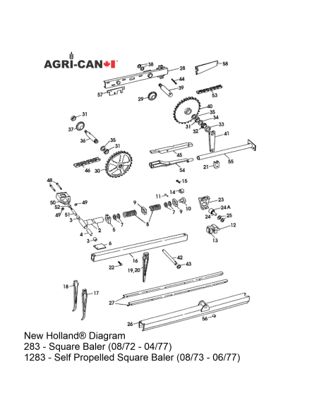 Finger Bar - New Holland® Baler