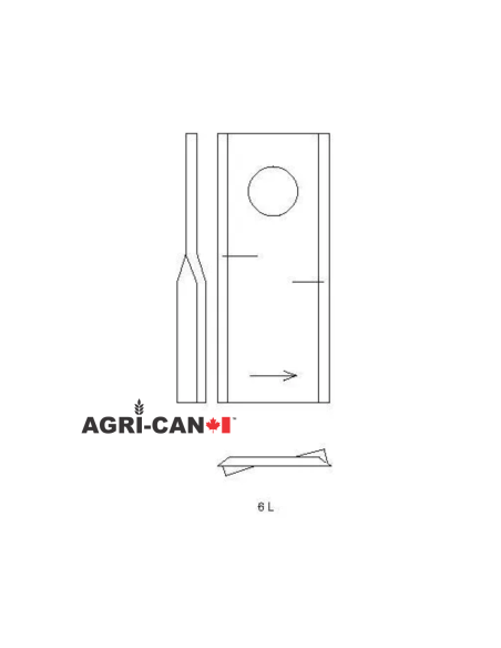 Mower Blade (LH) for Kuhn, New Holland, Case IH, Hesston, GEHL, John Deere - Pack of 25