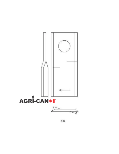 Mower Blade (RH) for Kuhn, New Holland, Case IH, Hesston, GEHL, John Deere - Pack of 25