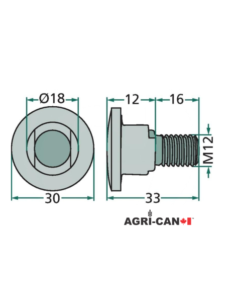 Bolt Kit for Disc Mower Kuhn, New Holland, and Gehl - Box of 10 units