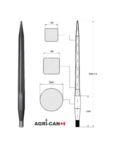32'' (820mm) Front Loader Tine for Kverneland...