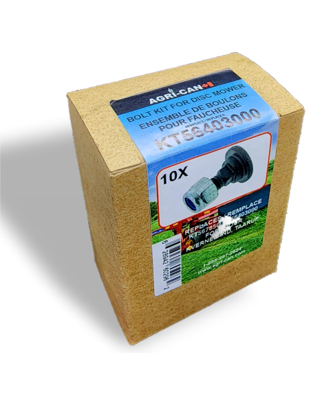 Boulons et écrous de faucheuse KT56403000 - Paquet de 10