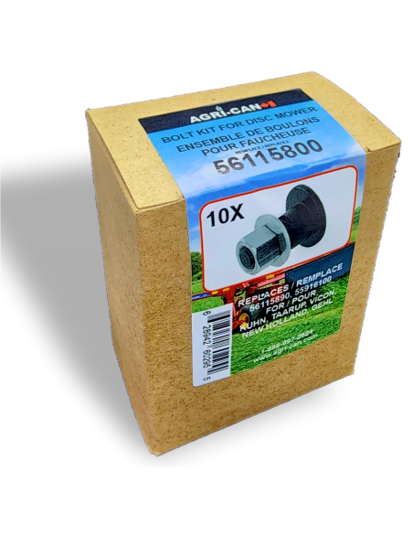 Bolt Kit for Disc Mower Kuhn, New Holland, and Gehl - Box of 10 units