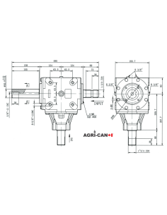 Réducteur (Gearbox) T279A pour Normand et autres marques 2