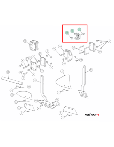 Skimmer fastener Kverneland
