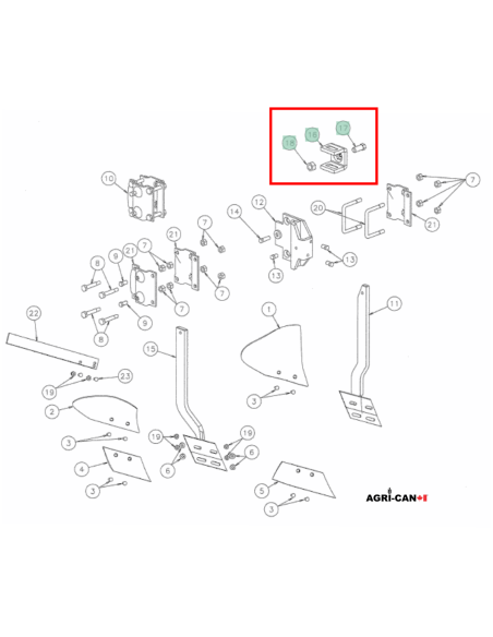 Skimmer fastener Kverneland