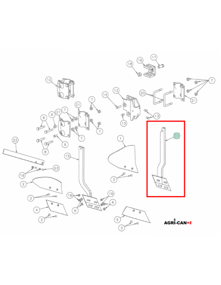 Kverneland OEM Skimmer Arm - RH