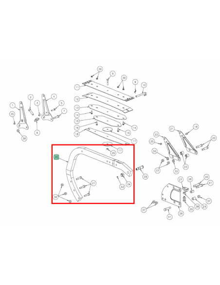 800mm Kverneland Beam with Auto-reset