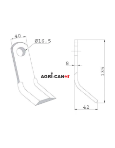 Flail Articulated Blade for Kuhn, Nobili, Orsi, Vogel &... 2
