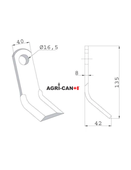 Flail Articulated Blade for Kuhn, Nobili, Orsi, Vogel & Noot, Ferri Zampini - Kuhn™ OEM Part
