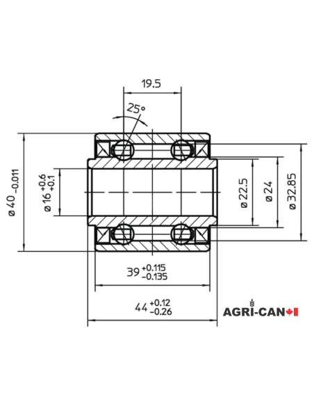 Planter, Drill, Discbine and Baler Bearing - AGCO OEM Part