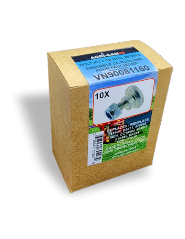 Kit de 10 boulons et écrous pour faucheuse à...