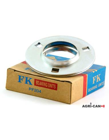 PF204 - Flangettes 3 trous pour roulement à palier