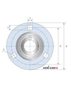 PF204 - Pressed Steel 3-Bolt Flangette 2