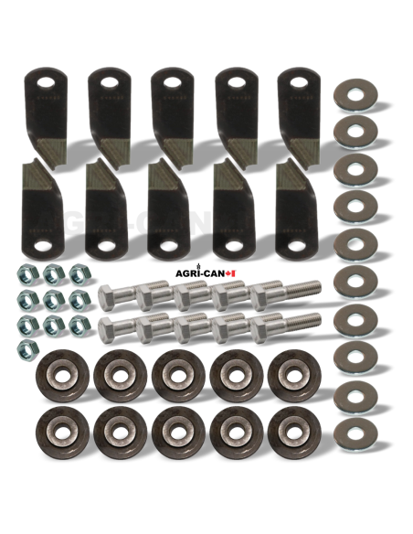 Complete LH Straw Chopper Knife and Hardware Kit - for New Holland® – 10/pack