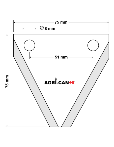 Couteau de désileuse – Teagle® Tomahawk™ et Kverneland® - 25/pqt
