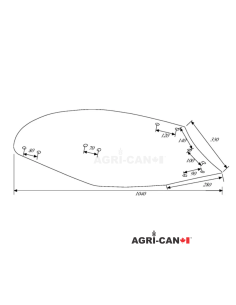 Moldboard LH Kverneland 14'' to 20'' - No.9 2