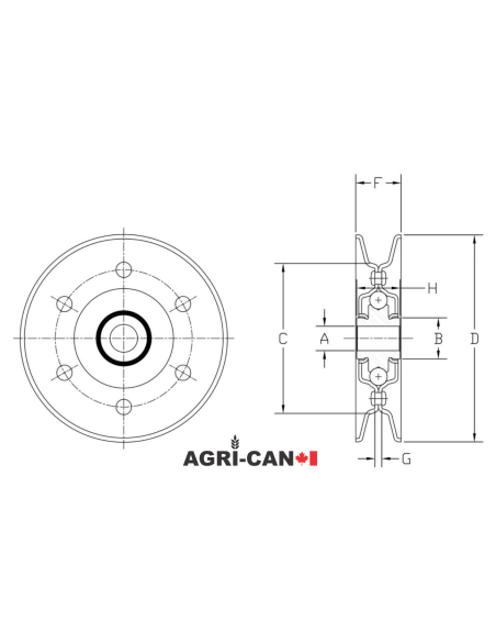 Tendeur à courroie Aetna - Courroie A