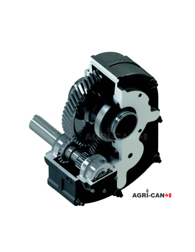 SMR Shaft Mount Gear Speed Reducer 25:1 - Size 2