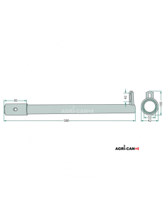 Tine Holder for Kuhn Rake - GA Series 2