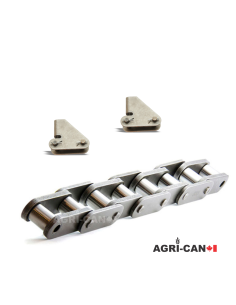 81X Pusher Lug Premium Conveyor Chain - 10ft Assembly