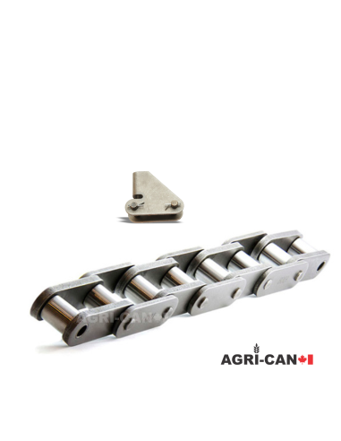 81X Pusher Lug Premium Conveyor Chain - 10ft Assembly