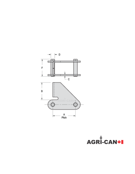 81X Pusher Lug Premium Conveyor Chain - 10ft Assembly