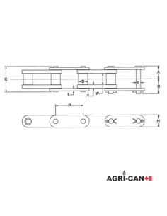 81XHH Connecting Link - Premium Conveyor Chain 2