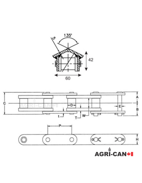 81X Rooftop Premium Conveyor Chain - 10ft