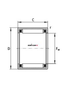 Coulter Hub Needle Bearing for Överum – 2/Pk 2