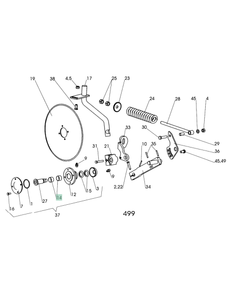 Coulter Hub Needle Bearing for Överum – 2/Pk