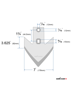 7'' Cultivator Conventional Sweep 2